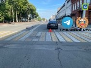 В Уфе подросток на самокате угодил под колеса иномарки