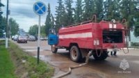 В Башкирии произошел пожар в магазине одежды