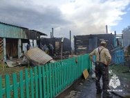 В Башкирии в результате пожара женщина получила ожоги