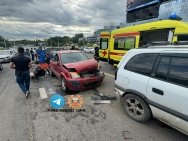 В Уфе в тройном ДТП пострадали два человека