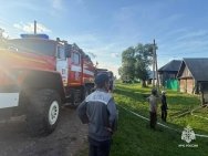 В Башкирии при пожаре в доме погиб пожилой мужчина