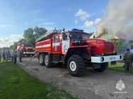 В Башкирии при пожаре в доме погиб пожилой мужчина