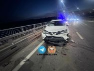 В Уфе в аварии пострадал водитель иномарки