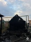 В Уфе сгорели жилой дом и баня