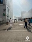 В центре Уфы загорелась иномарка
