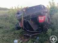 В Башкирии из искореженного автомобиля достали пострадавшего 25-летнего водителя