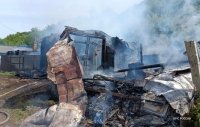 В Башкирии при пожаре сгорели два дома