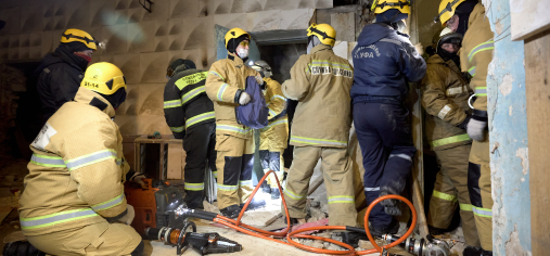 Спасатели управления гражданской защиты провели масштабную тренировку в Уфе