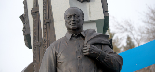 Открытие памятника первому президенту Башкирии Муртазе Рахимову в Уфе